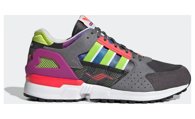 adidas ZX 10.000 C Grey Five / Sonic Fuchsia / Semi Solar Slime (GZ7724)