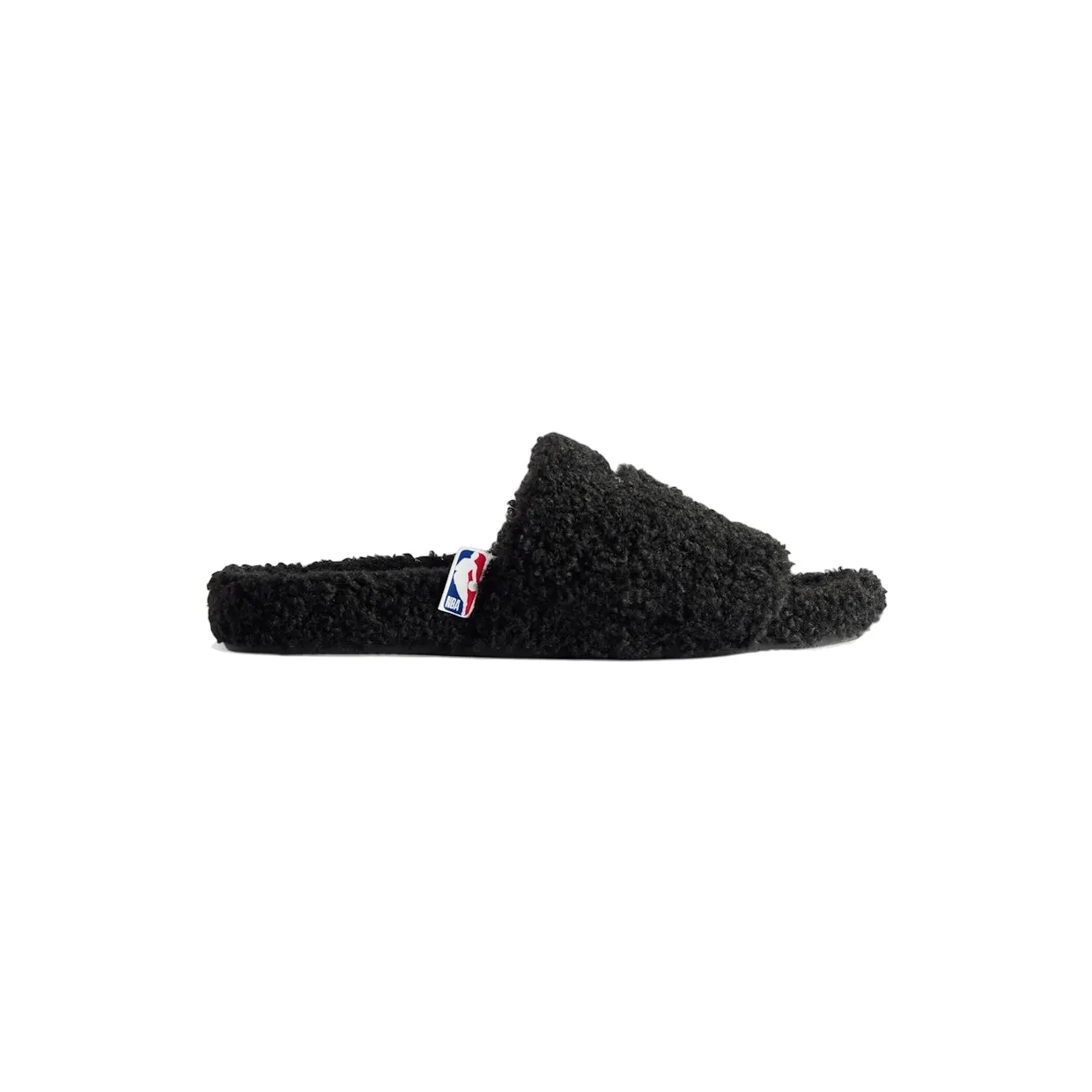 Balenciaga Furry Open Mule NBA Black White (654747 W14C5 1091)
