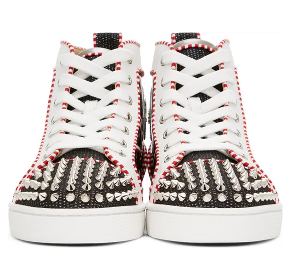 Christian Louboutin Multicolor Printed Lou Spikes Sneakers (3200959) (2)
