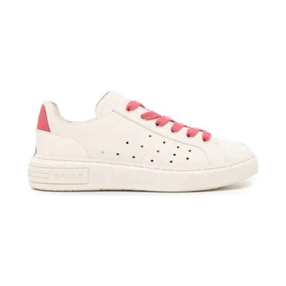 Bally Sneakers met geperforeerd detail en logo-reliëf – Beige (WK00DHVT005)