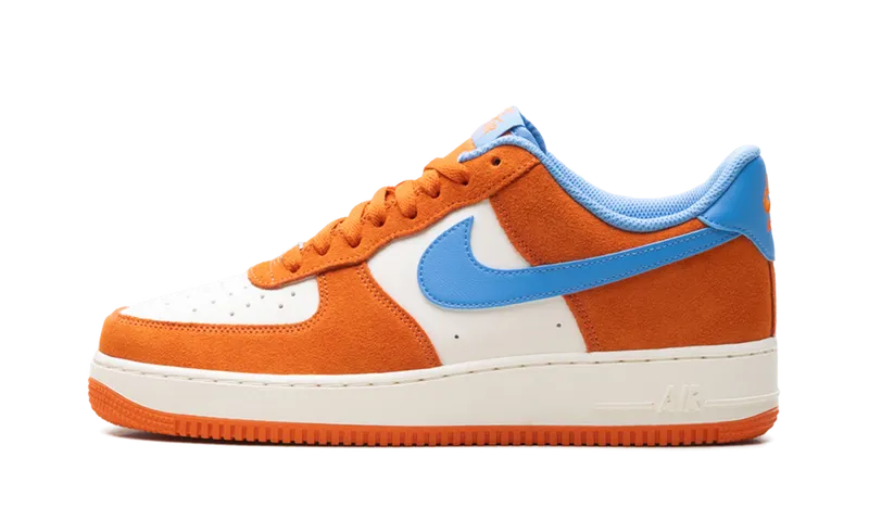 Nike Air Force 1 ’07 LV8 “Safety Orange / University Blue” (FQ8714-800)