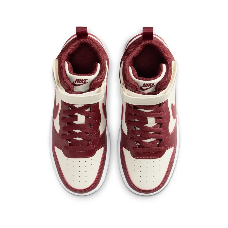 Nike Court Borough Mid 2 Soft Pearl Dark Team Red (CD7782-013)