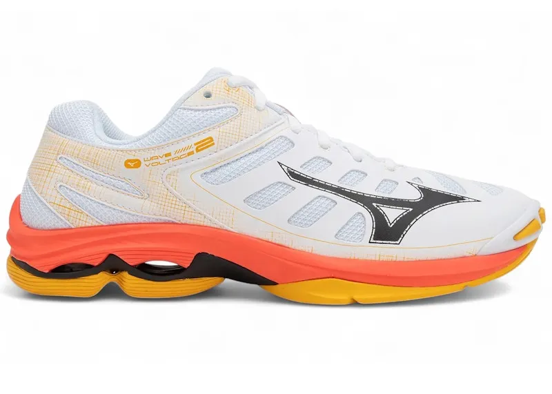 Mizuno Wave Voltage 2 White Fiery Coral 2 Citrus (V1GA246098)