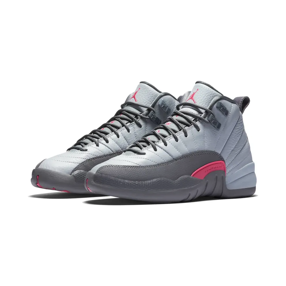 Jordan 12 Retro Wolf Grey Vivid Pink (GS) Wolf Grey/Vivid Pink-Cool Grey (510815-029)
