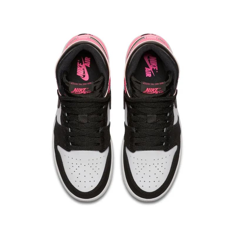 Jordan 1 Retro Valentine’s Day 2017 (GS) Black/Hyper Pink-White (881426-009)