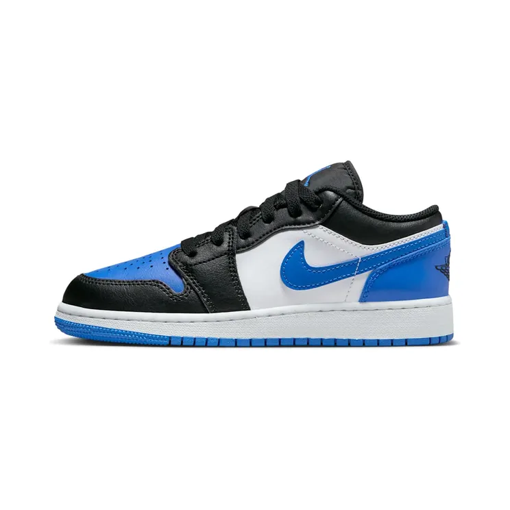 Air Jordan 1 Low GS Alternate Royal Toe “White / Black / Royal Blue” (553560-140)