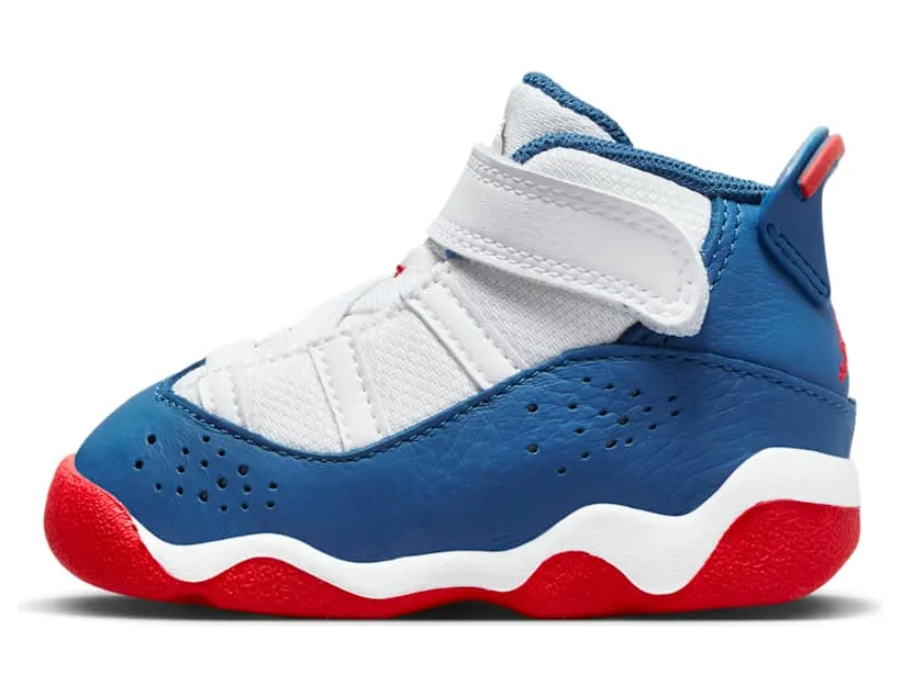 Jordan 6 Rings White University Red Light Steel Grey True Blue (323420-140)