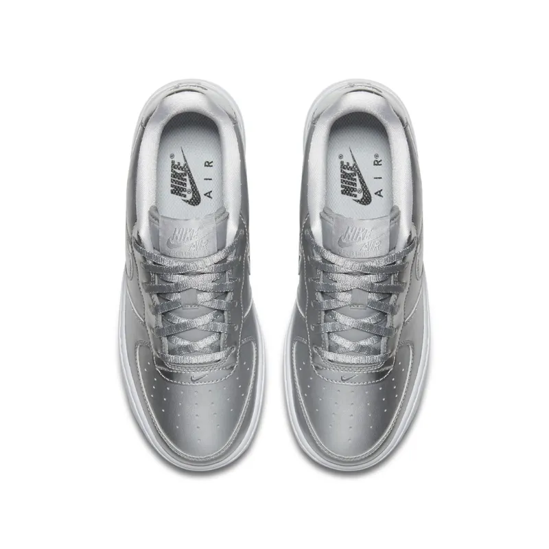 Nike  Air Force 1 Low Metallic Silver (GS) Metallic Silver/White-Black (877083-001)