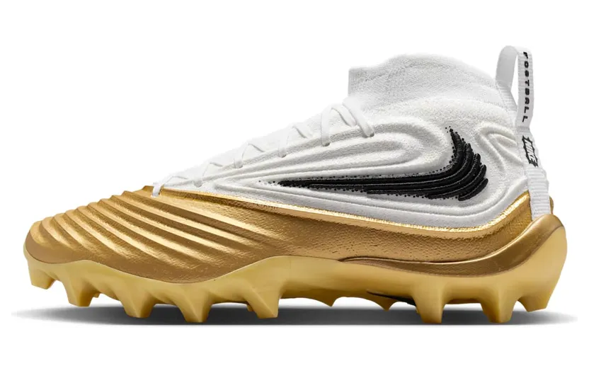 Nike Alpha Menace 5 Elite White Metallic Gold Black (HV7018-104)
