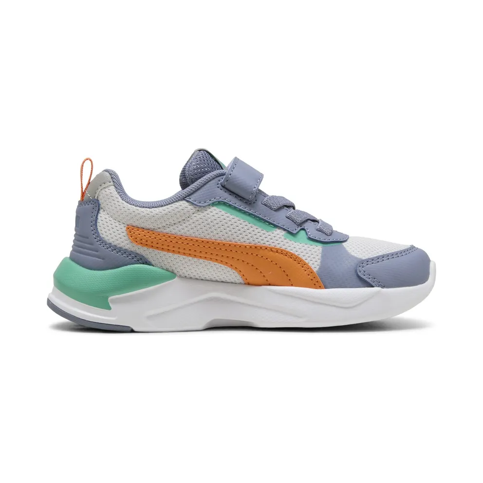 Puma X-Ray 3 “Feather Gray / Melon Glow / Gray Sky / Vibrant Green” (401494_08)