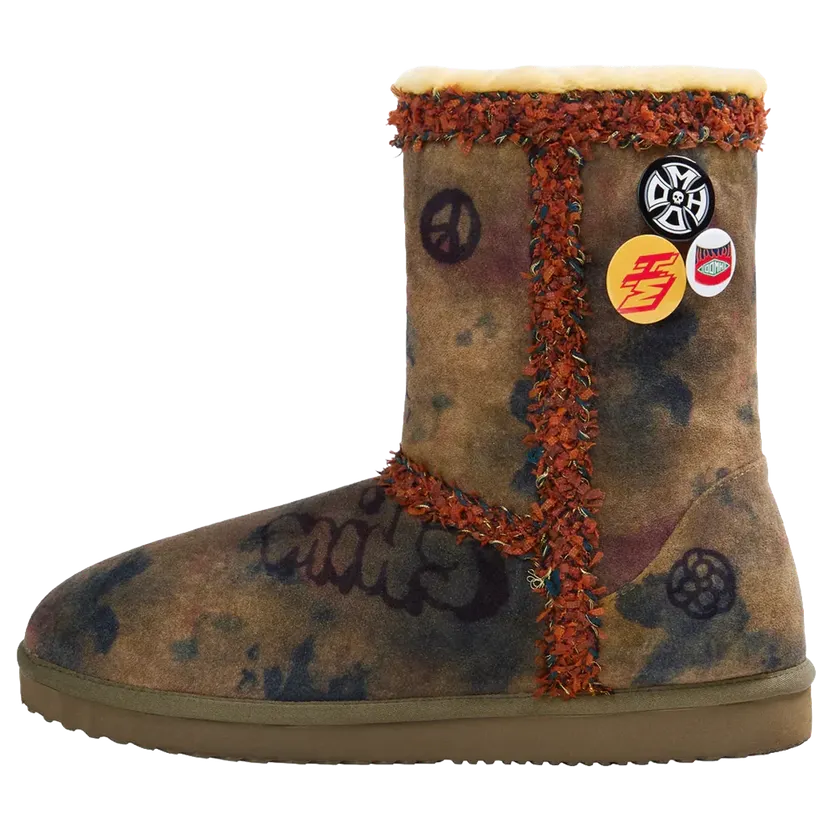 Happy Memories Graffiti Boots “Brown” (HMDD014)