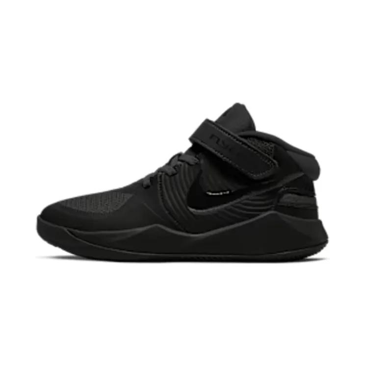 Nike Team Hustle D 9 FlyEase “Black / Dark Smoke Grey / Volt” (BV2951-010)