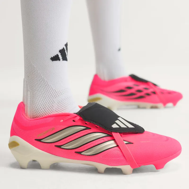 Adidas Predator League Fold-Over Tongue FG Football Boots, Pink (JP6271)
