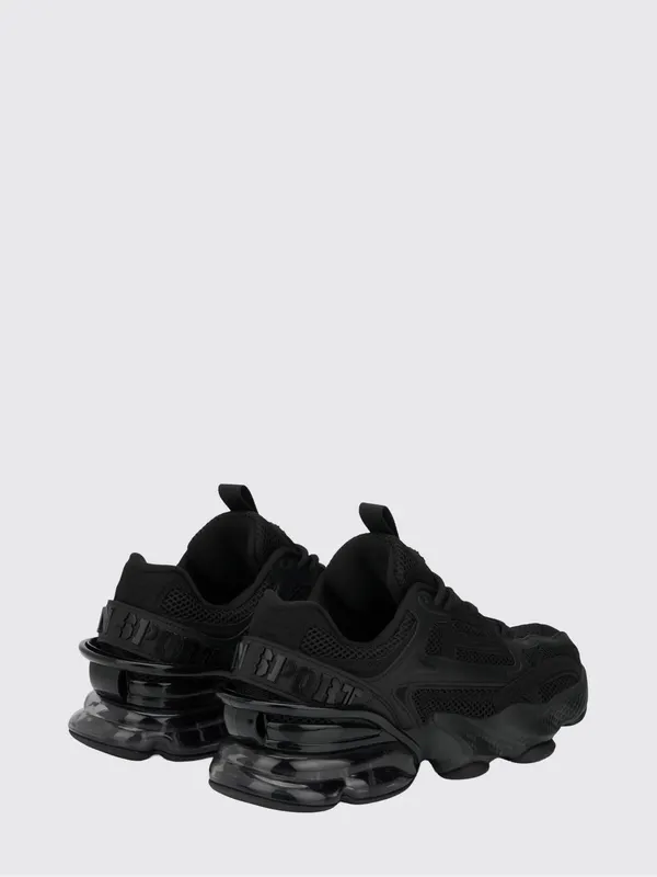 Plein Sport Runner PS Thunder Mix Low-Top Mesh Sneakers with Notched Sole Black (SAESUSC0750STE003N0202) (2)