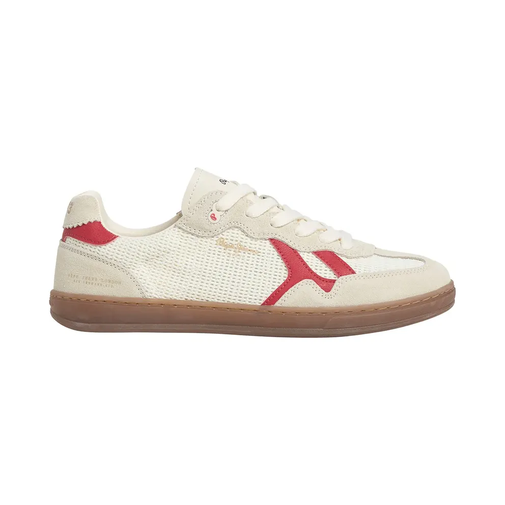 Pepe Jeans PèPè sneaker Crème / Light Grey / Red (PMS000032-803)