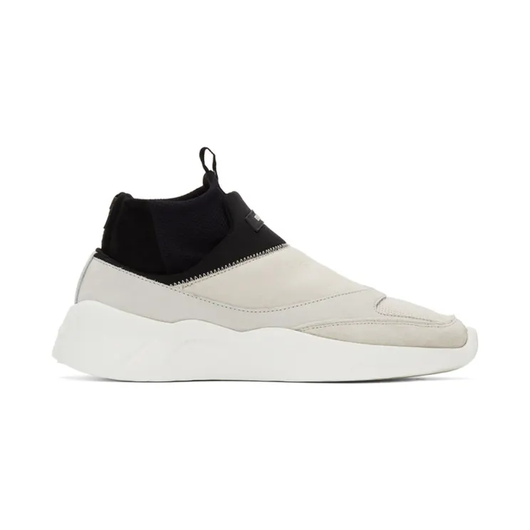 Essentials Black and Beige Laceless Sock Runner Sneakers (ES05W19U-SRLEFAGY6B)