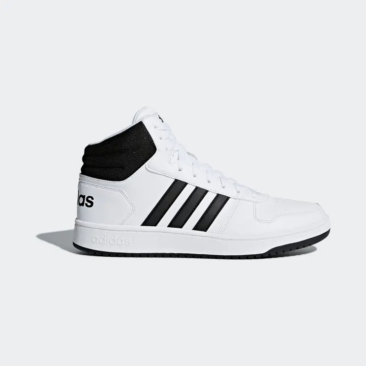 Adidas Neo Hoops 2.0 Mid ‘White Black’ Cloud White/Core Black/Core Black (BB7208)