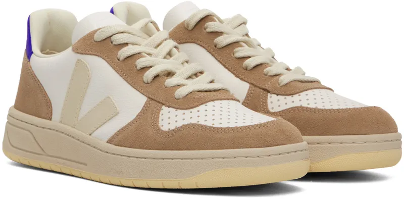 VEJA V-10 “White/Tan” (VX0502953)