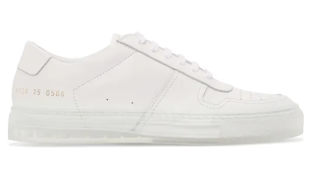 Common Projects White Transparent Sole BBall Low Sneakers (6028)