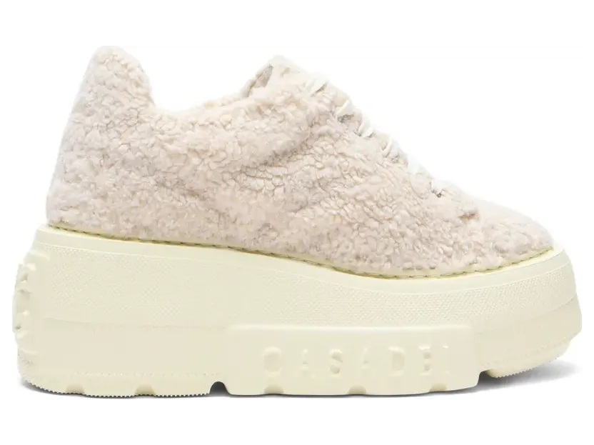 Casadei Nexus Peak sneakers van imitatiebont – Beige (2X975W0701C31443206)