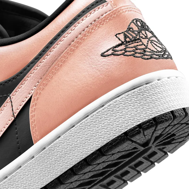 Jordan 1 Low Crimson Tint (GS) – “Black / Crimson Tint / White” (553558-034)
