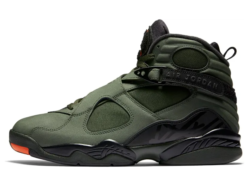 Air Jordan 8 Retro Take Flight “Sequoia / Black / Dark Stucco / Max Orange” (305381-305)