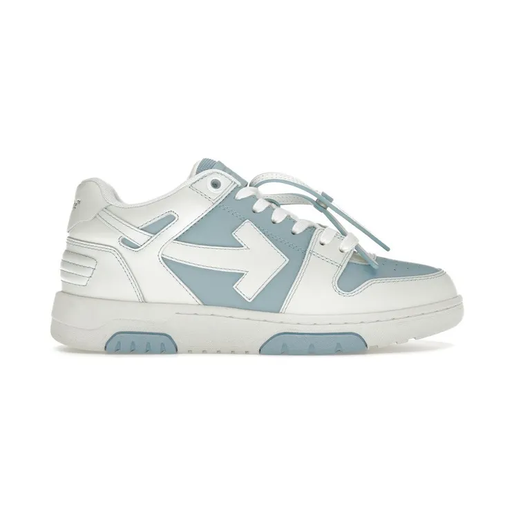 OFF-WHITE Out Of Office OOO Low Tops Light Blue White (OMIA189F24LEA0044001)