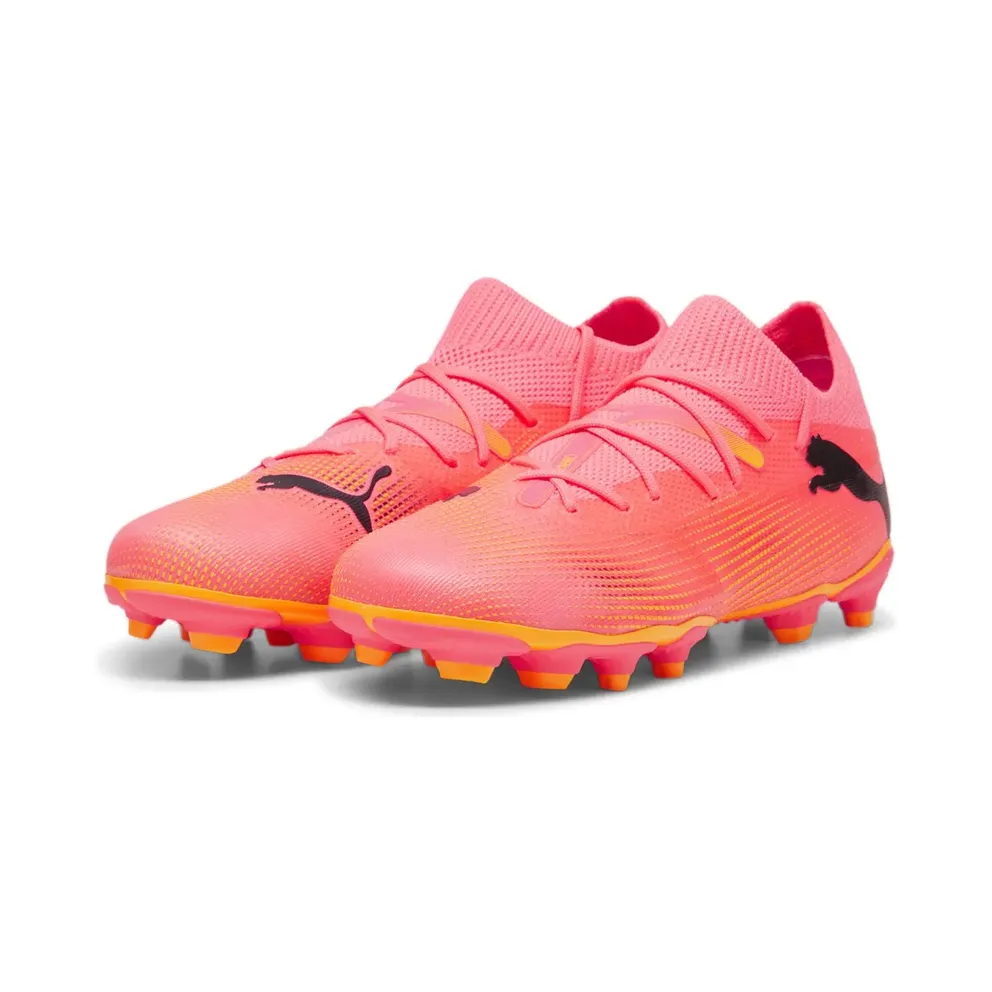 Puma Future 7 Match FG/AG Junior Kids Football Boots, Pink (107729)