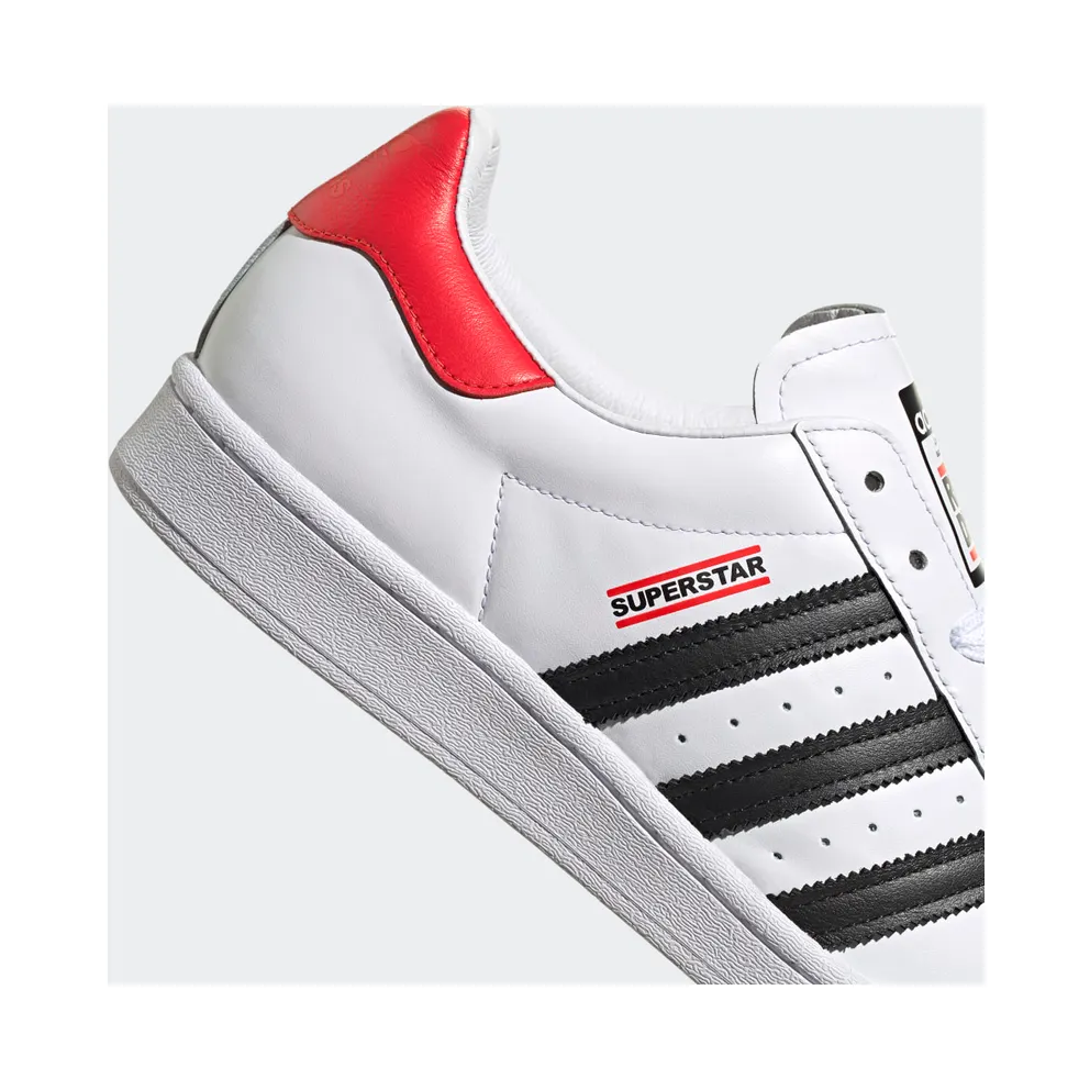 adidas Superstar Run-DMC Cloud White / Core Black / Hi-Res Red (FX7616)
