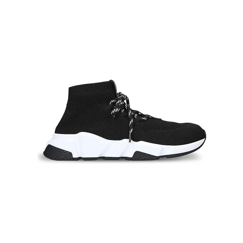 Balenciaga Speed Trainer Lace Up Black White Black (517319W07U01000)