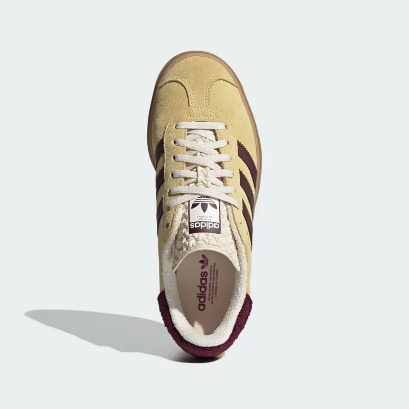adidas Gazelle Almost Yellow / Maroon / Wonder White (IF5937)