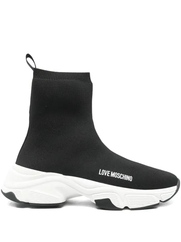 Love Moschino Soksneakers with logo – Black (JA15386G0NIY8)