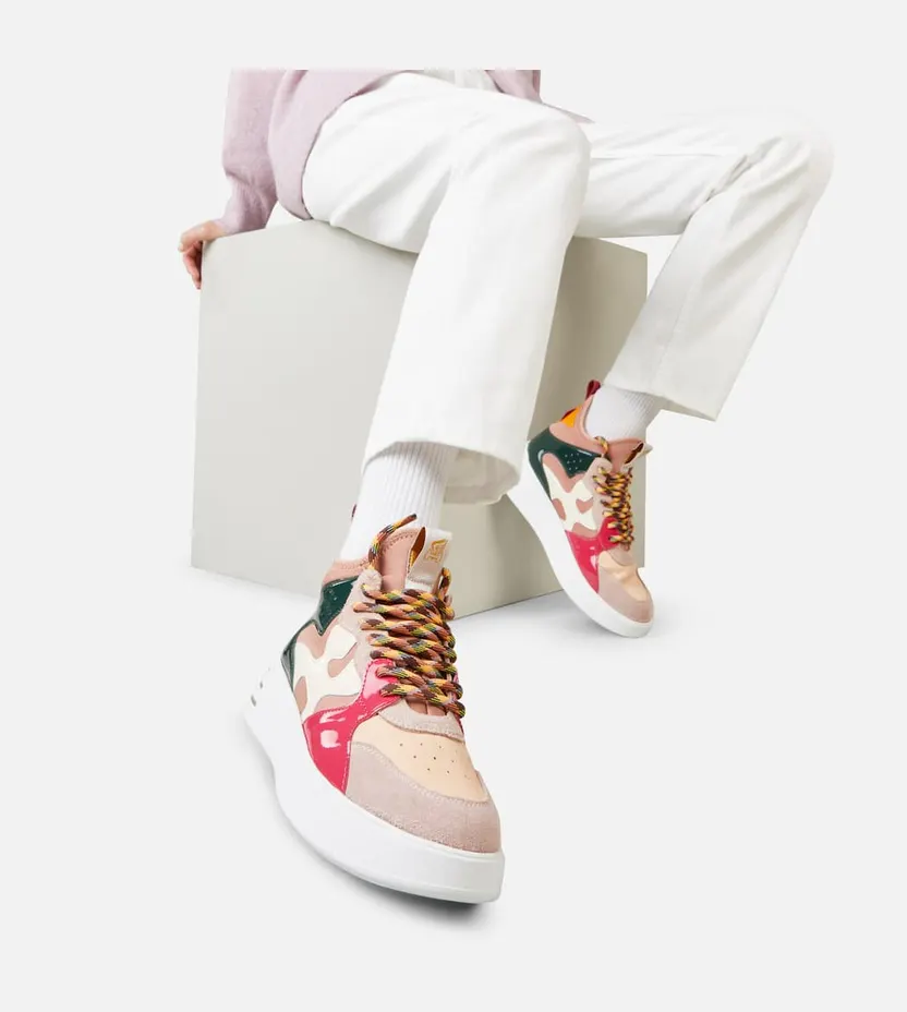 Hi-Top Sneakers Hogan Rebel Pink Green Beige (HXW5640EK42FOV0NA3) (5)