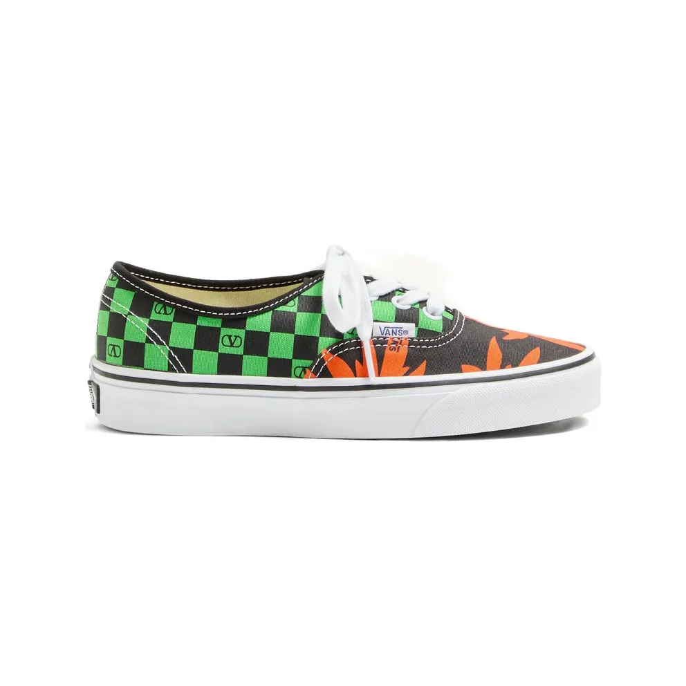 Vans X Valentino X Vans Low-top Fabric “Green/Orange” (7W0S0ND8XWF BAL)