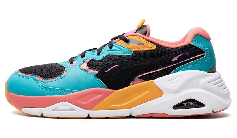TRC MIRA LAVA “Puma Black / Deep Aqua / Salmon / Multi-Color” (388410-01)