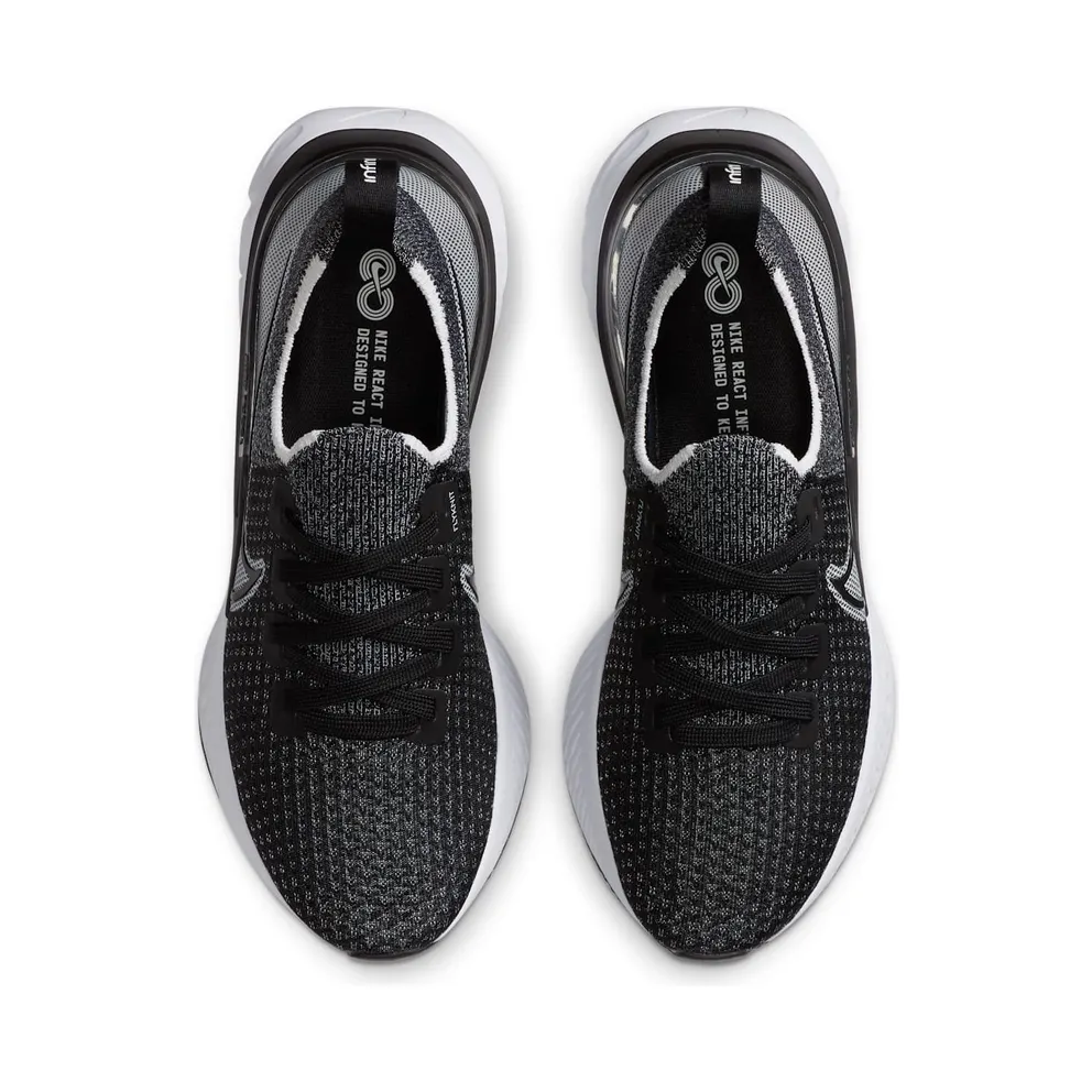 Nike React Infinity Run Flyknit Black White (CD4372-012)