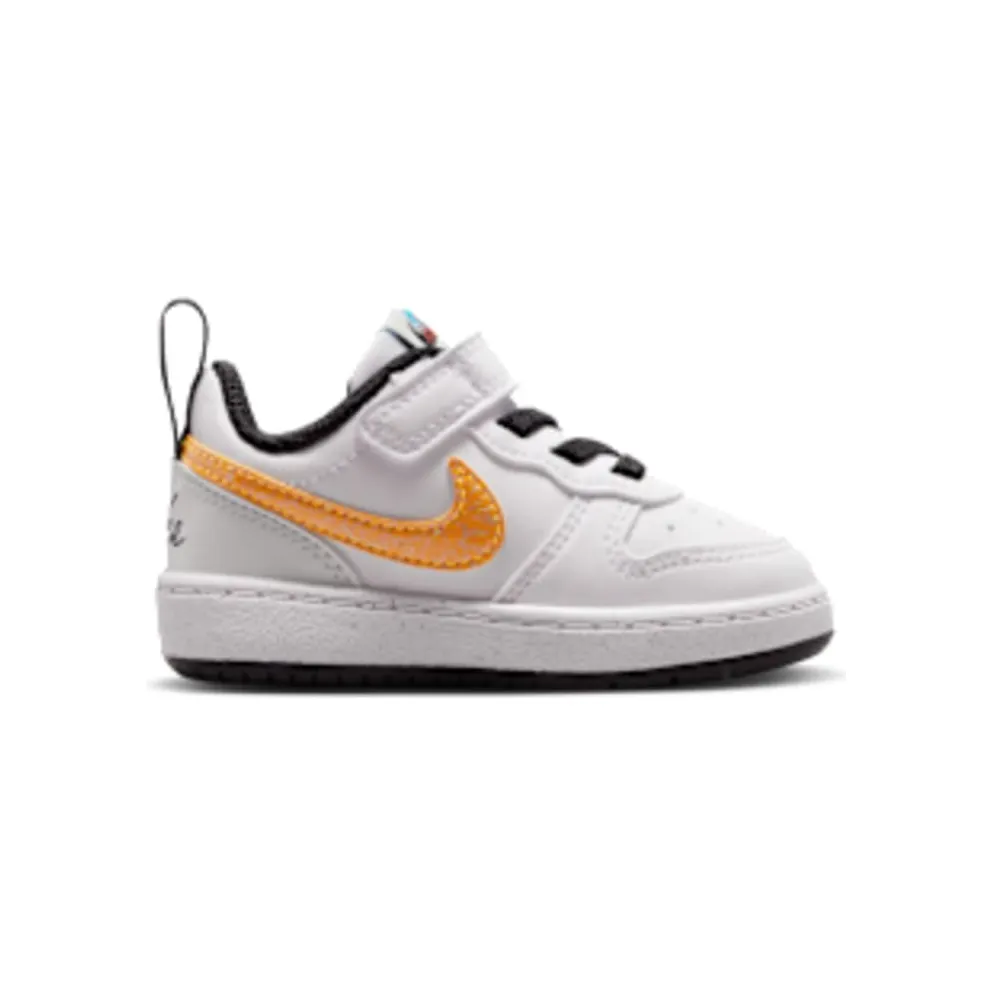 Nike Court Borough Mid 2 “White / Picante Red / Barely Volt / Current Blue” (IR1528-100)