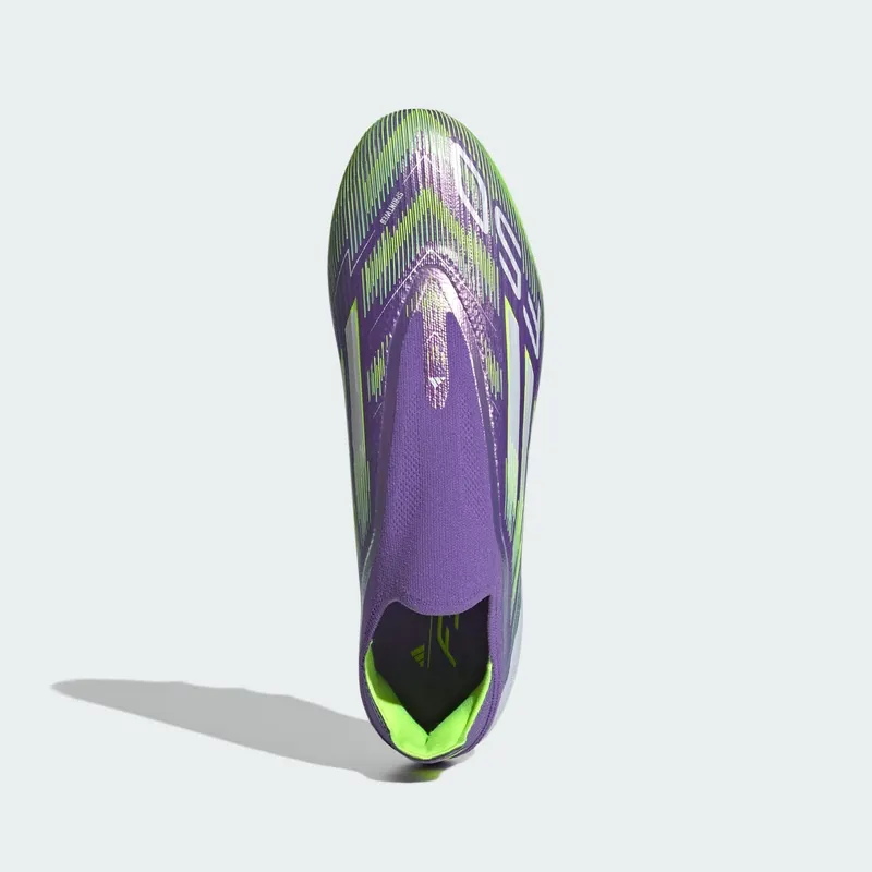 adidas F50 Elite Laceless AG Purple Rush Cloud White Lucid Lemon (JR5364)