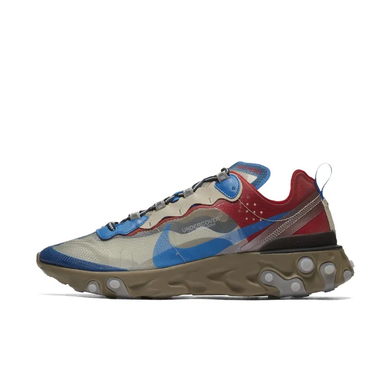 Nike React Element 87 Undercover Light Beige Chalk Light Biege Chalk/Signal Blue (BQ2718-200)