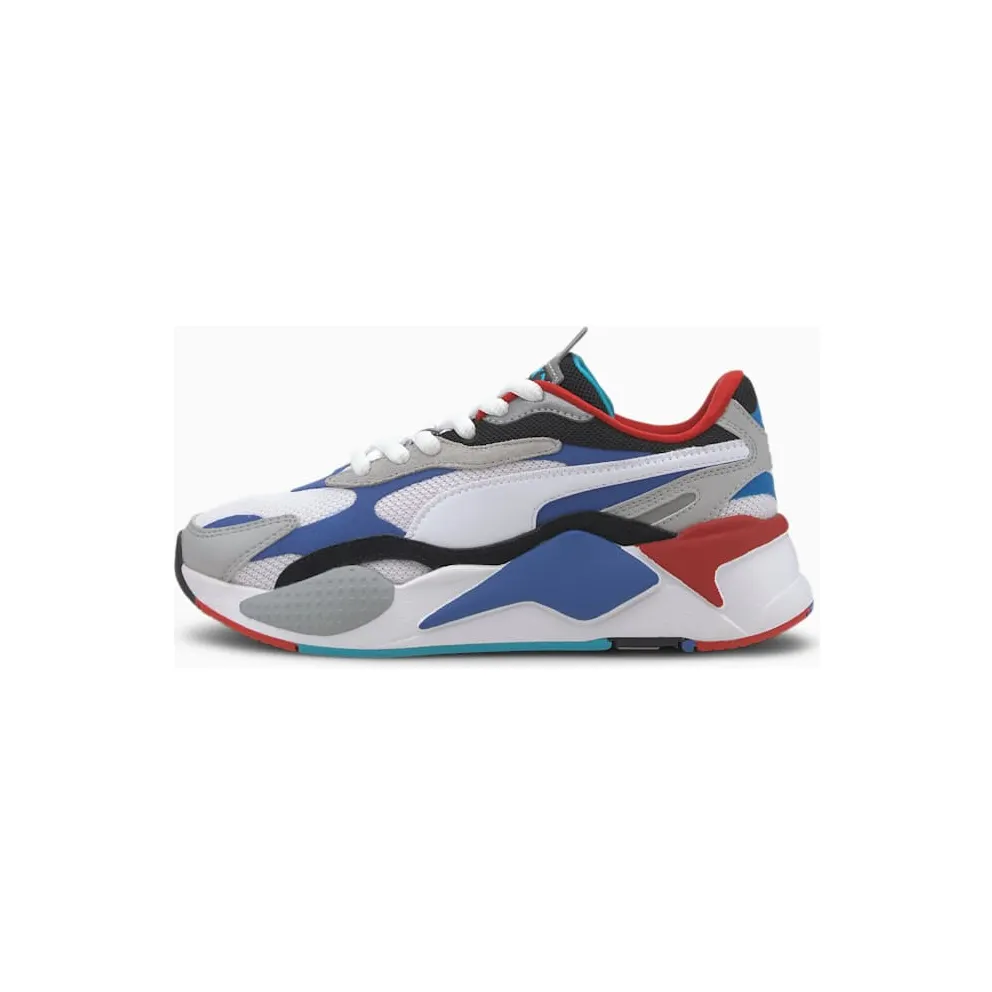 Puma RS-X 3 Puzzle White Blue Red (GS) Puma White/Dazzling Blue-High Rise (372357-05)