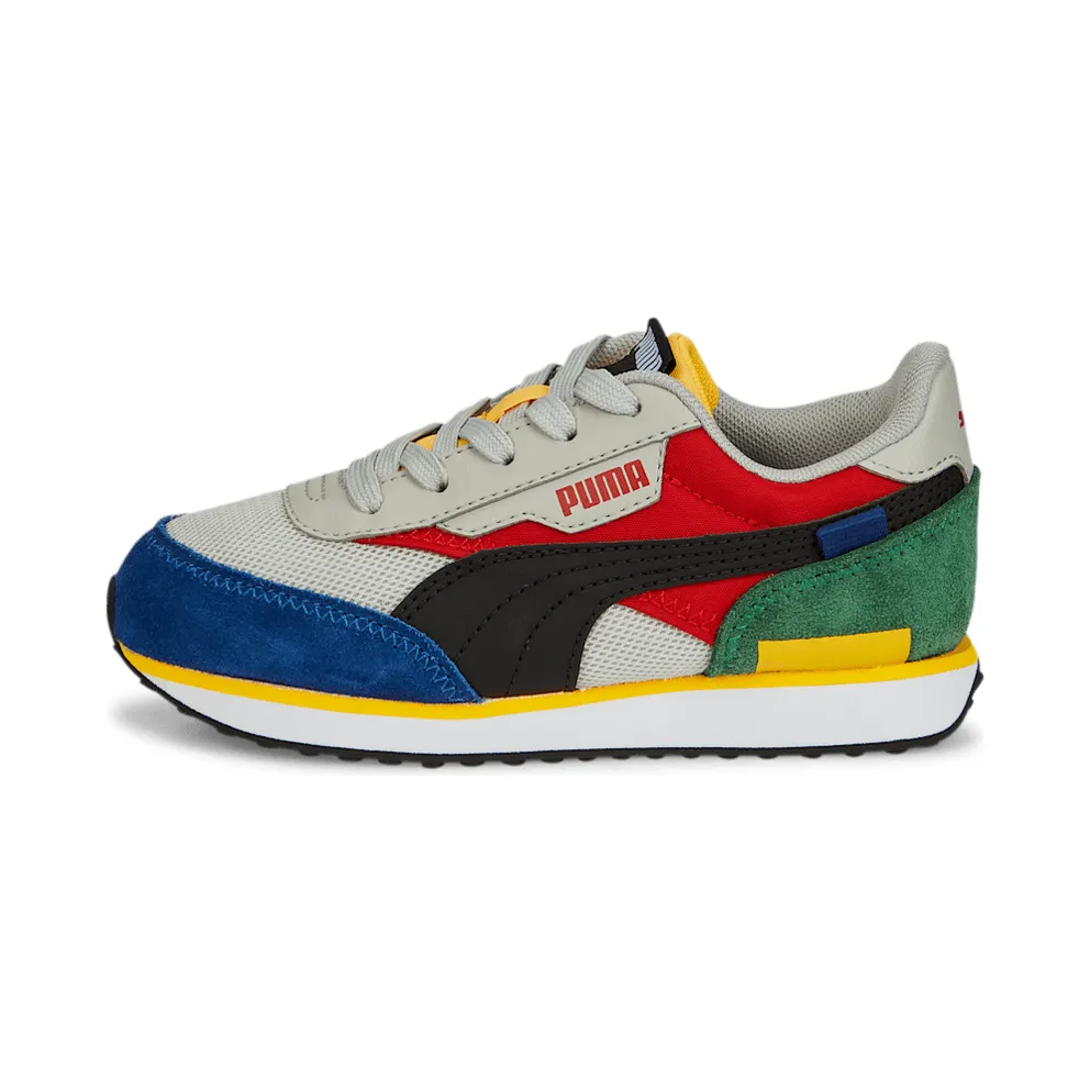 PUMA Future Rider Splash Kids’ Burnt Red/Gray Violet/Black (381855-06)