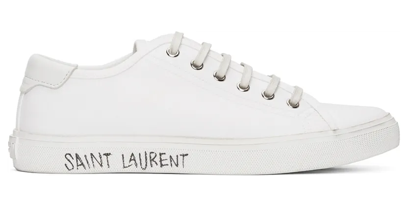 Saint Laurent Black Canvas Malibu Sneakers (606408GUZ20)