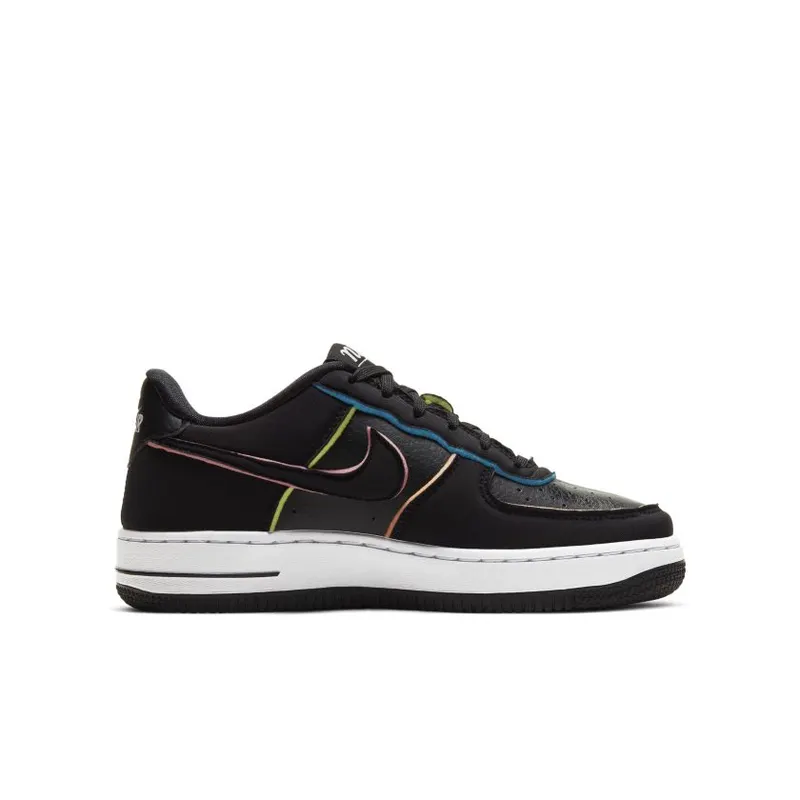 Nike Air Force 1 Low Black Pink Barely Volt (GS) Black/Pink-Barely Volt-Black (CD7406-001)