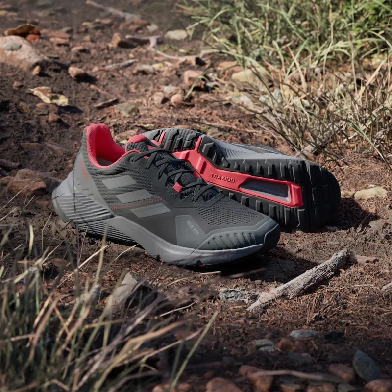 Adidas Terrex Soulstride RAIN.RDY Trail Running Core Black / Grey Four / Solar Red (IF5016)