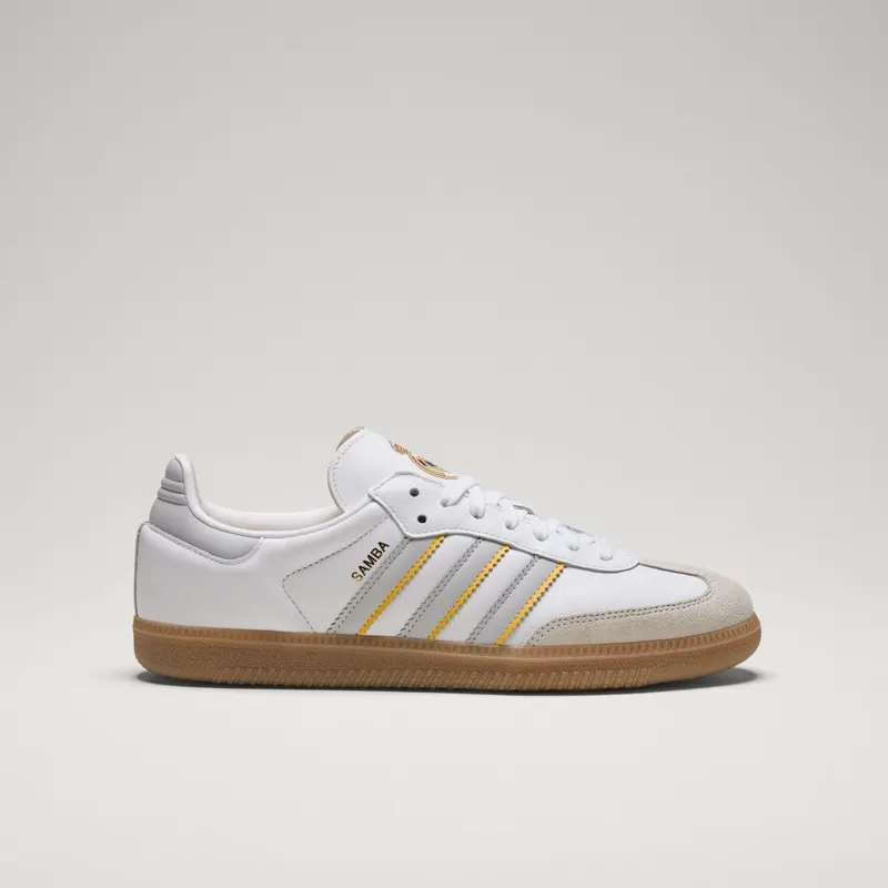 Adidas Samba Real Madrid Cloud White / Light Solid Grey / Gum (JQ4038)