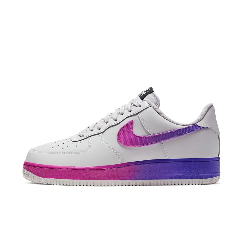 Nike Air Force 1 Low Gradient Vast Grey Hyper Grape Vast Grey/Hyper Grape-Active Fuchsia-Black (CJ0524-002)