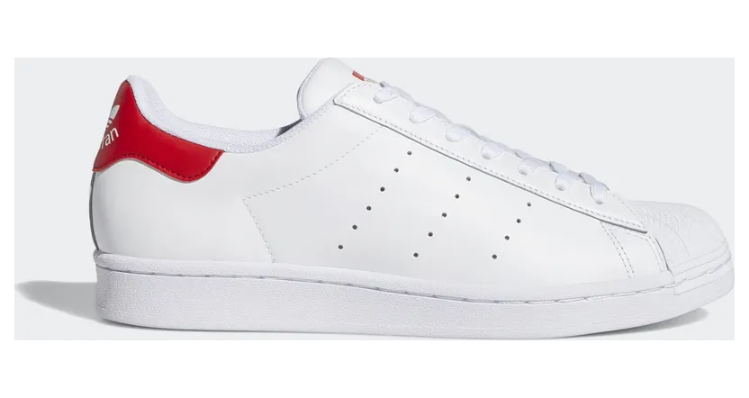 adidas Superstan White Scarlet