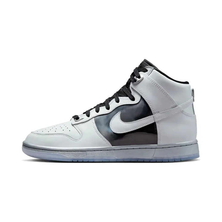 Nike Dunk High SE Chrome “White / Metallic Silver / Black” (DX5928-100)