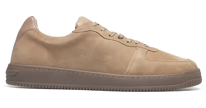 Les Deux Perforierte Sneakers aus Wildleder – Nude (1000756)