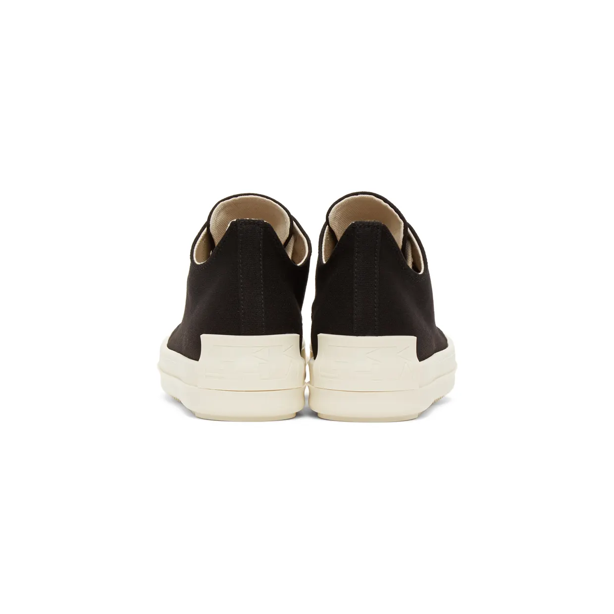 Rick Owens Drkshdw Black License Plate Low Sneakers (DU21S2802 TNAPH2) (4)